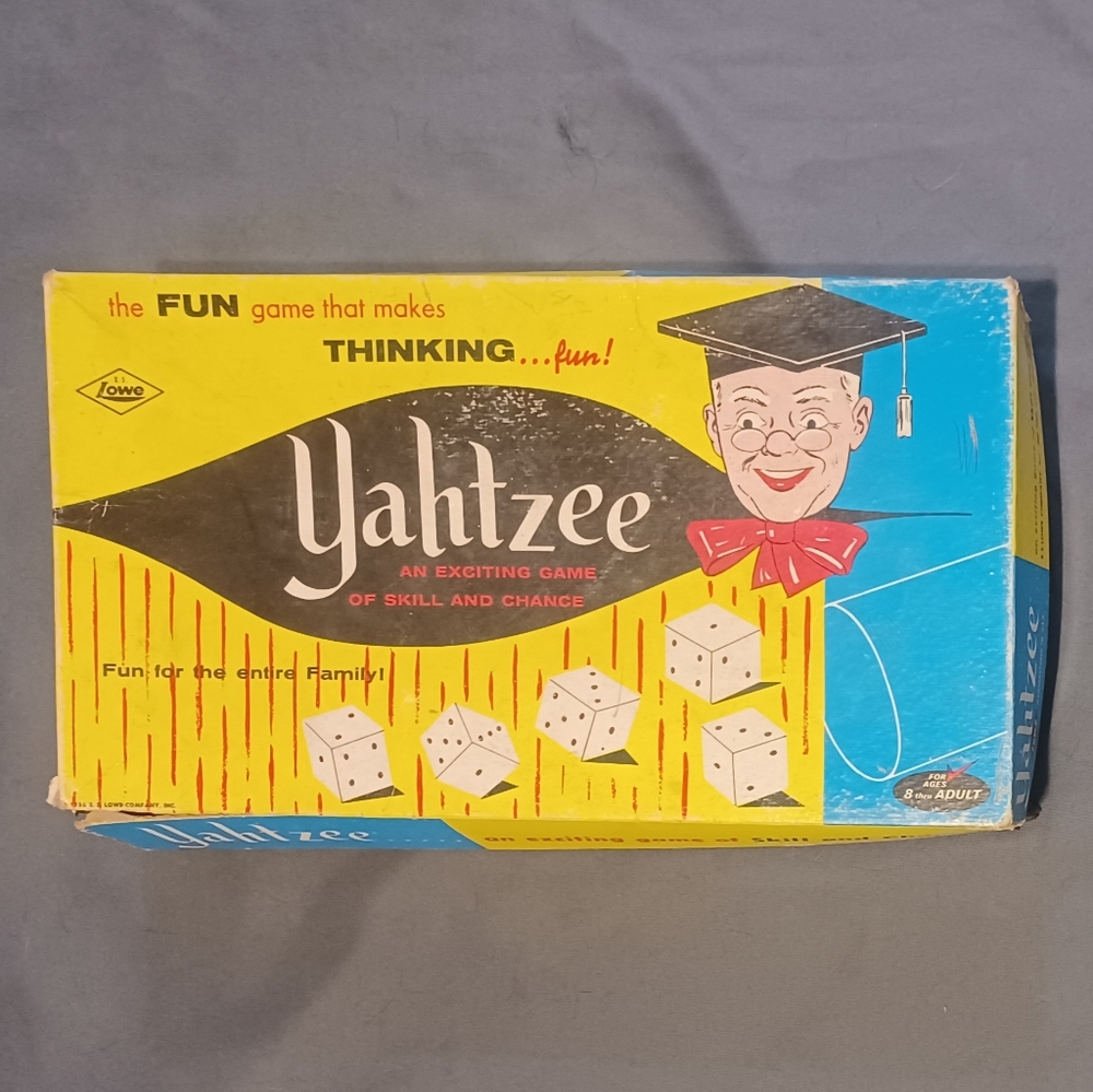 Vintage yahtzee game complete set